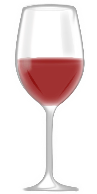 Glass Wine Red Stickdatei
