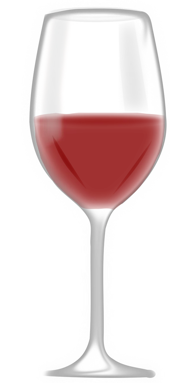 Glass Wine Red Stickdatei – Essen & Trinken