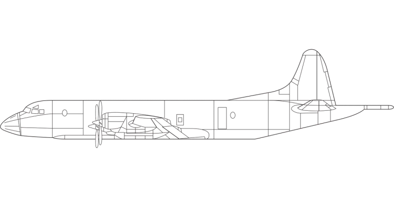 Plane Airplane Lockheed Stickdatei – Kinder