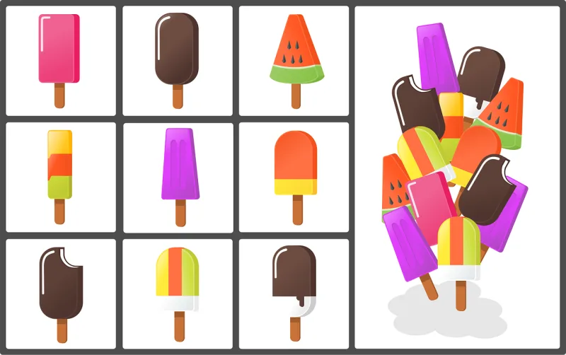 Ice cream Food Dessert Stickdatei – Essen & Trinken
