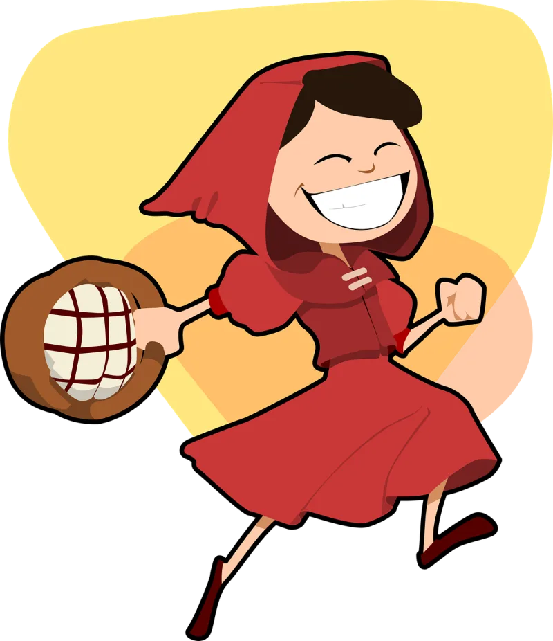 Little red riding hood Girl Running Stickdatei – Sport