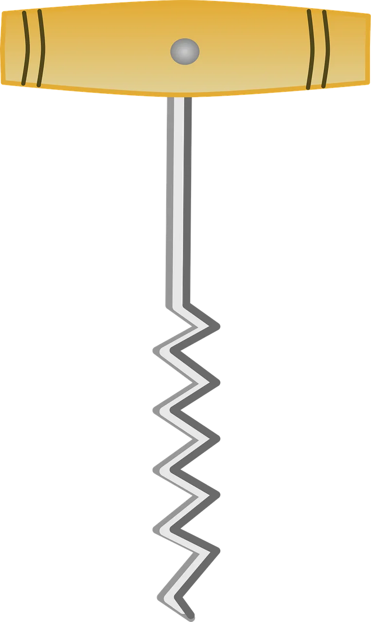 Corkscrew Open Bottle Stickdatei – Essen & Trinken