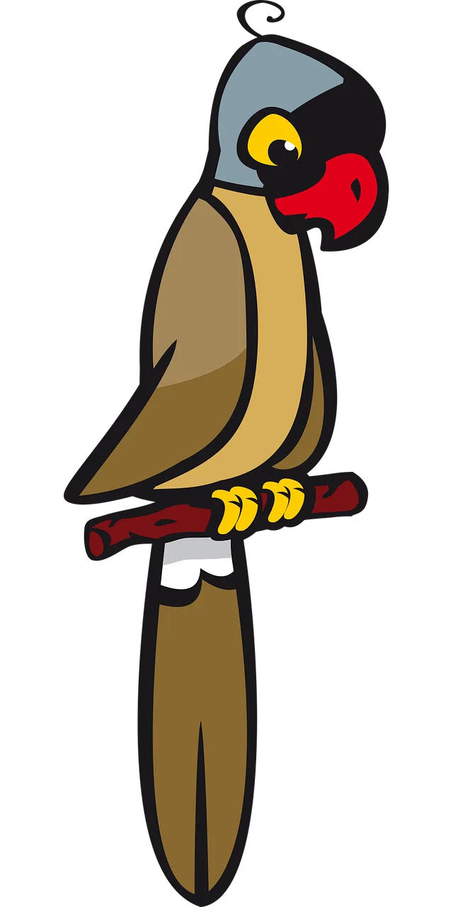 Bird Parrot Animal Stickdatei – Tiere