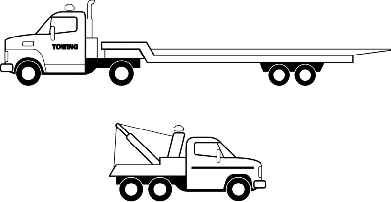 Truck Transportation Vehicle Stickdatei – Fahrzeuge