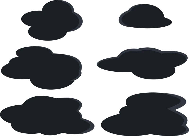 Cloud Dark Symbol Stickdatei – Natur
