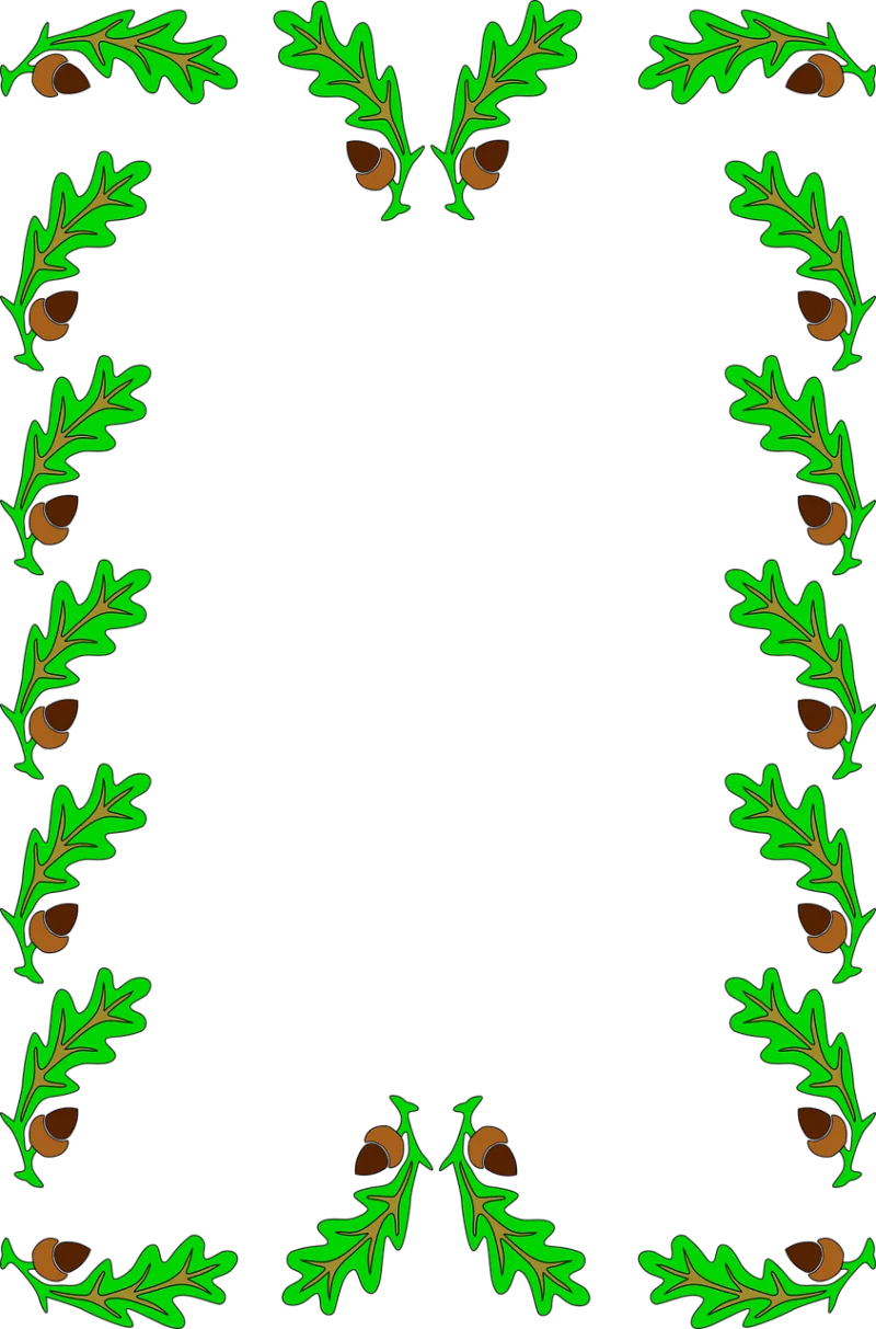 Frame Nature Leaves Stickdatei – Weihnachten