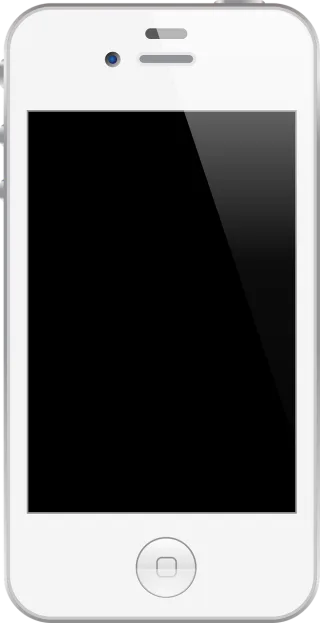 Smartphone White Cellphone Stickdatei