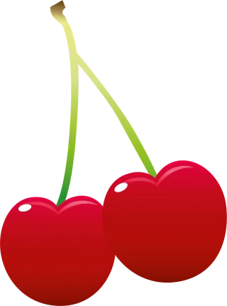 Cherries Fruit Red Stickdatei