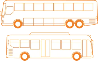 Bus Coach Transit Stickdatei
