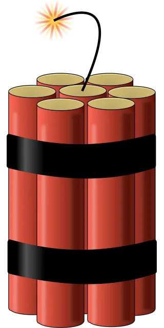 Bomb Dynamite Explosives Stickdatei