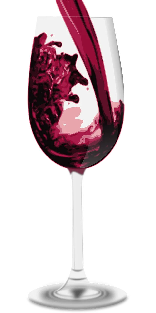Vino Alcohol Drink Stickdatei – Essen & Trinken