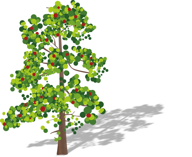 Tree Nature Fruits Stickdatei – Natur