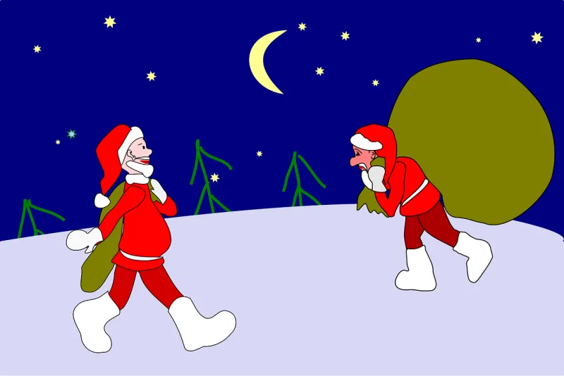 Christmas Santa claus Gift Stickdatei – Weihnachten
