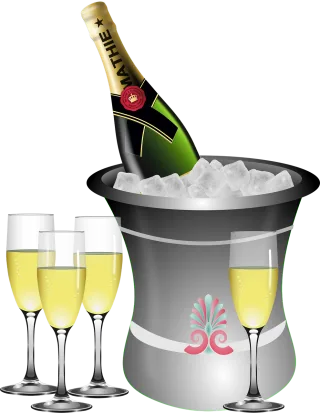 Anniversary Sparkling wine Bottle Stickdatei