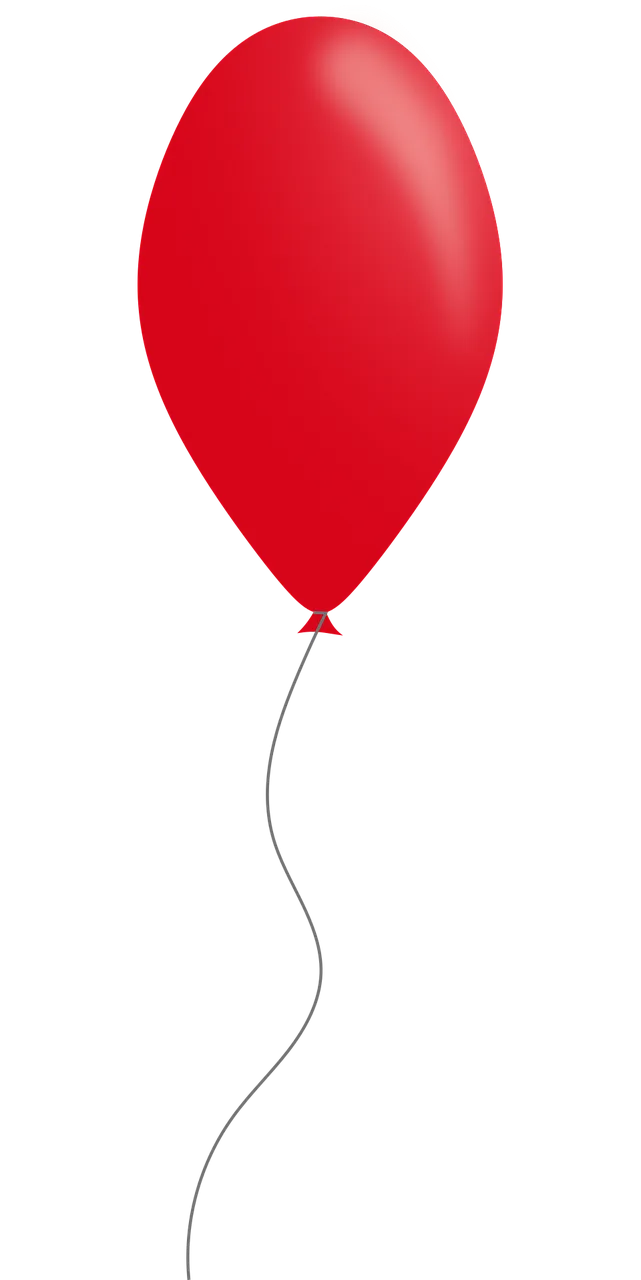 Balloon Party Red Stickdatei – Kinder