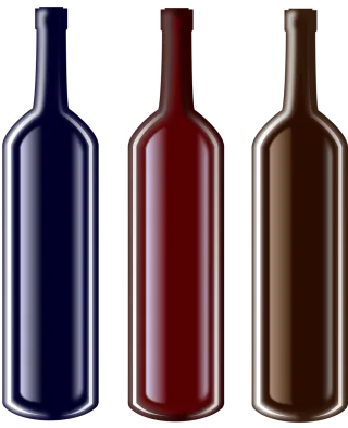 Bottles Wine Blue Stickdatei