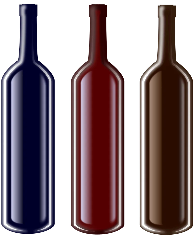 Bottles Wine Blue Stickdatei – Essen & Trinken