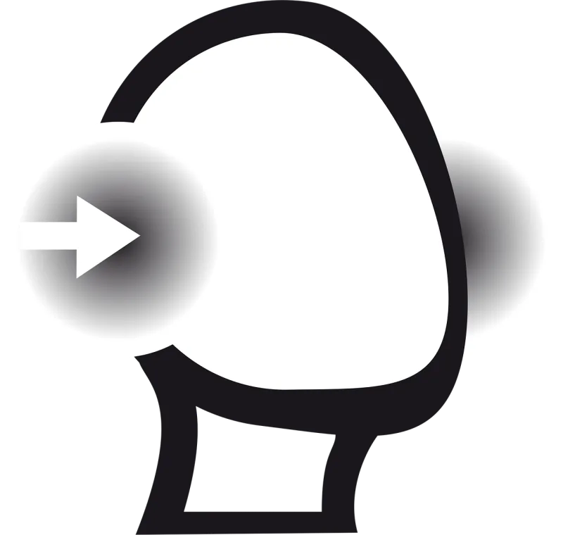 Listening Head Abstract Stickdatei – Musik