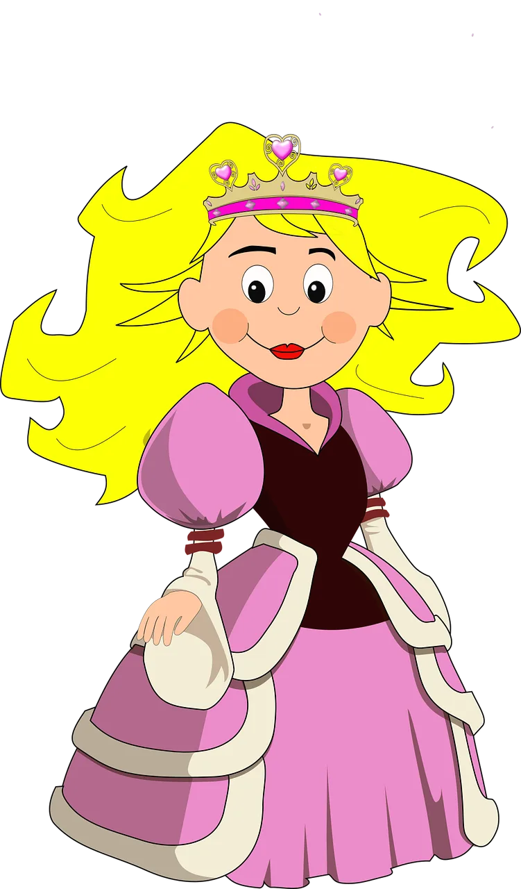 Princess Woman Female Stickdatei – Kinder