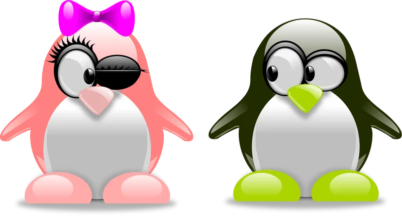 Penguins Art Amorous Stickdatei – Herzen & Liebe