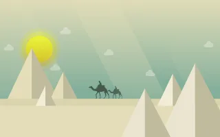 Camel Desert Pyramid Stickdatei