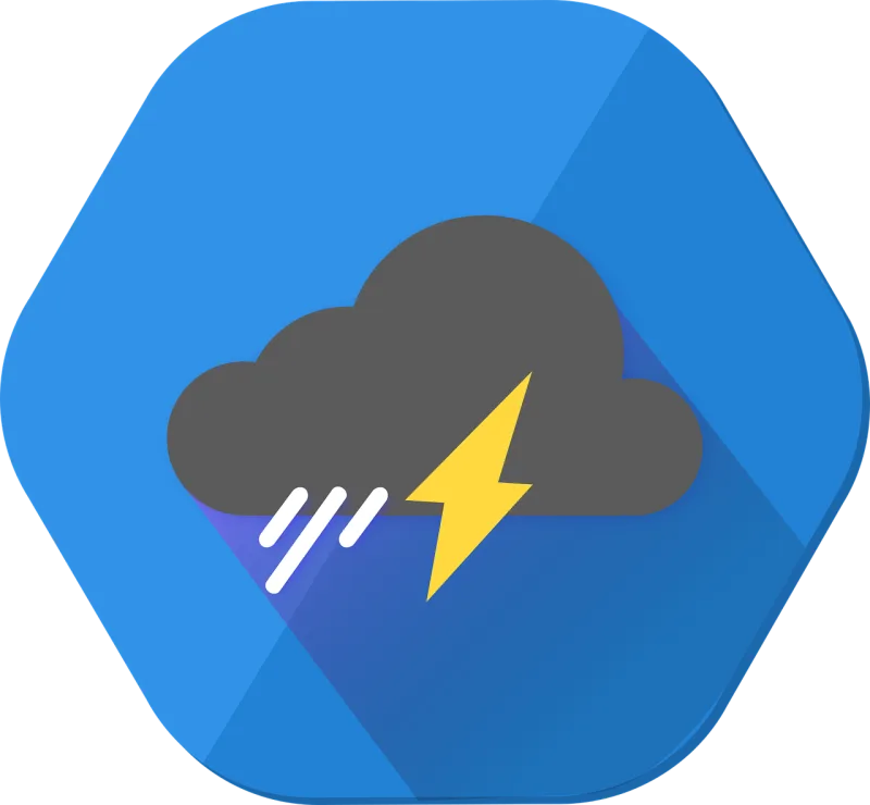 Weather Raining Bolt Stickdatei – Natur