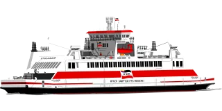 Ferry Boat Sea Stickdatei – Fahrzeuge