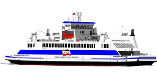 Ferry Nature Boat Stickdatei
