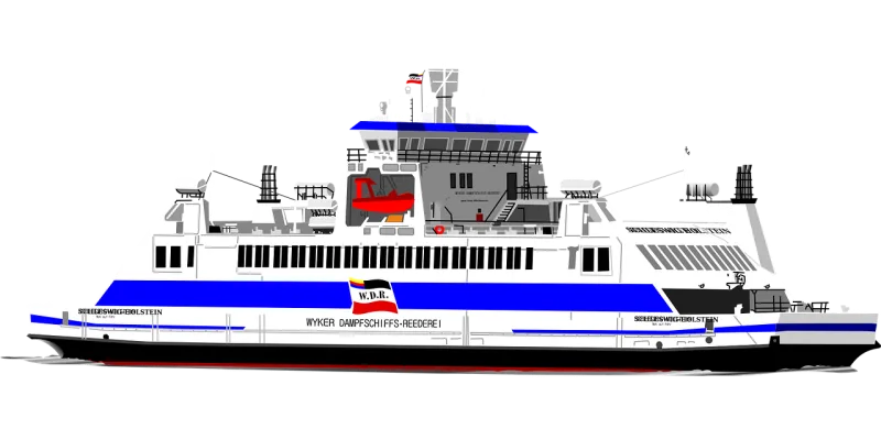 Ferry Nature Boat Stickdatei – Fahrzeuge