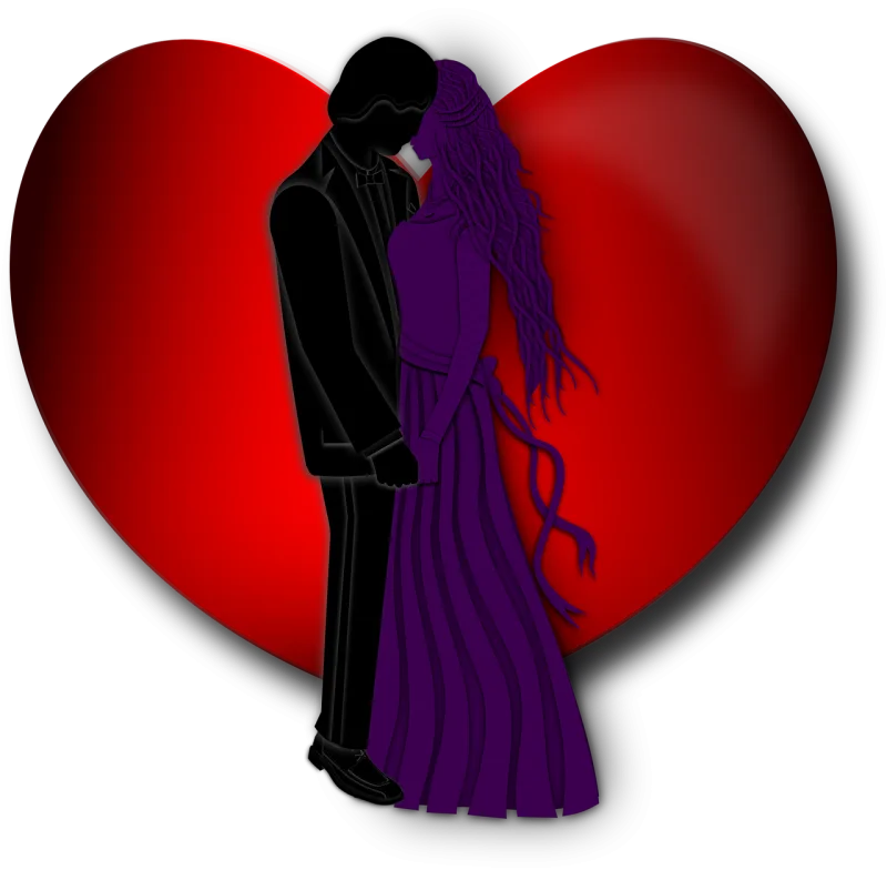 Girl Boy Girlfriend Stickdatei – Herzen & Liebe
