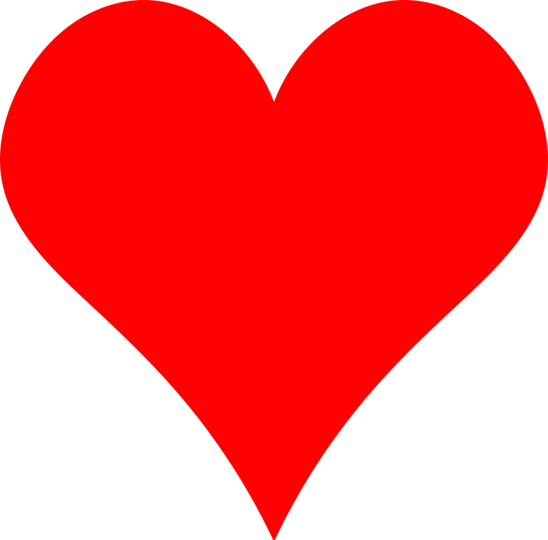 Heart Red Simple Stickdatei – Herzen & Liebe