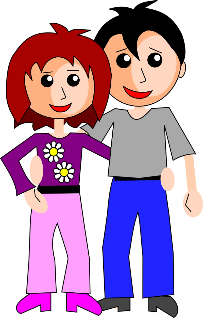 Couple Love Man Stickdatei – Herzen & Liebe