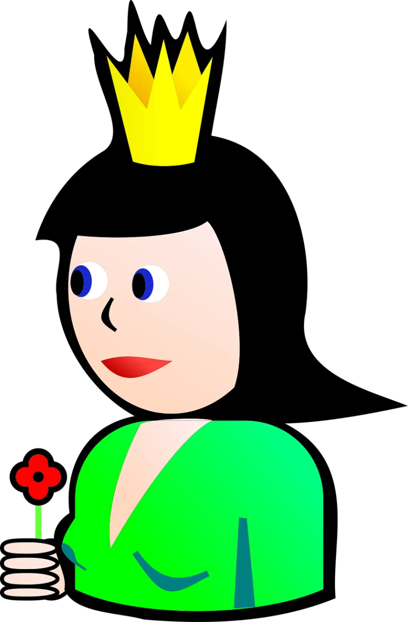 Queen Person Woman Stickdatei – Kinder
