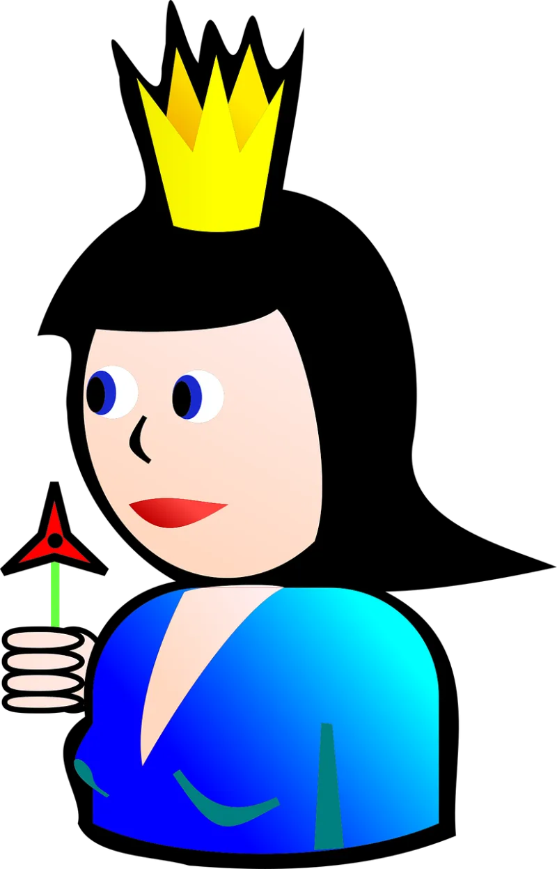 Queen Person Woman Stickdatei – Kinder