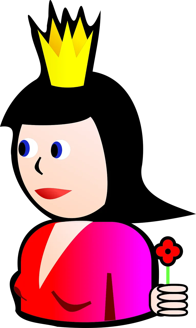 Queen Person Woman Stickdatei – Kinder