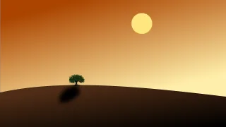 Dessert Tree Lonely Stickdatei