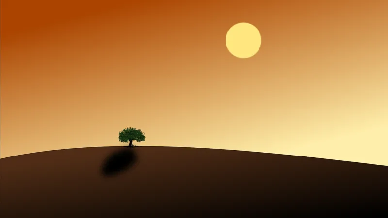Dessert Tree Lonely Stickdatei – Natur