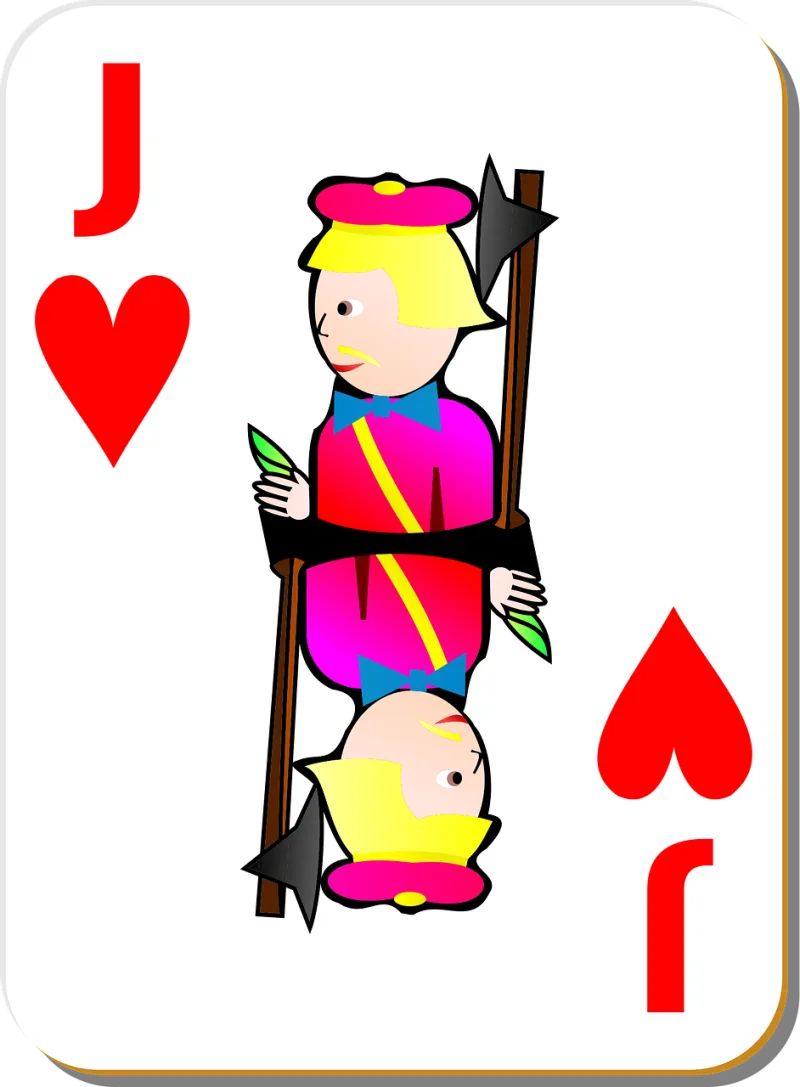 Cards Knave Playing card Stickdatei – Herzen & Liebe