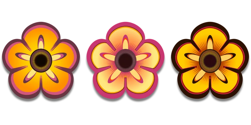 Bloom Colorful Flower background Stickdatei – Blumen