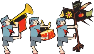 Person Trumpet March Stickdatei