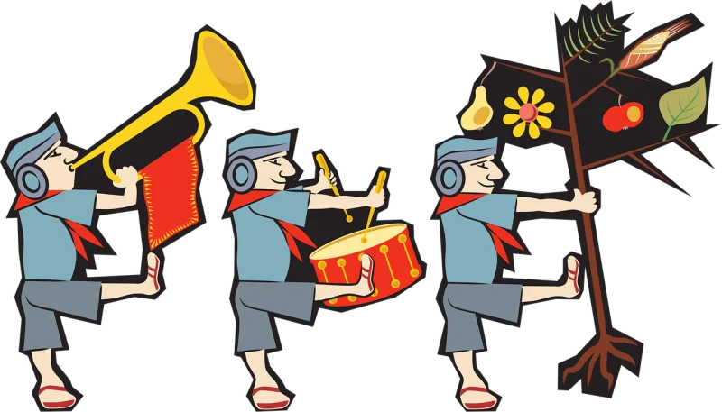 Person Trumpet March Stickdatei – Musik