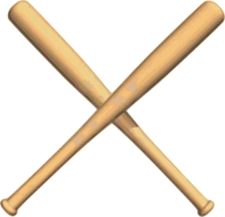 Baseball Bats Crossed Stickdatei