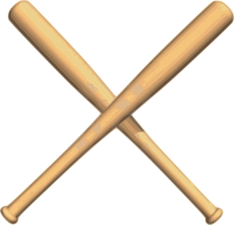 Baseball Bats Crossed Stickdatei – Sport