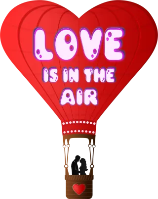 Balloon Heart Love Stickdatei