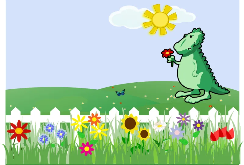 Dinosaur Dragon Dino Stickdatei – Kinder