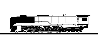 Train Locomotive Railway Stickdatei