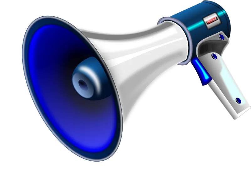 Megaphone Handheld electric megaphone Electric megaphone Stickdatei – Musik
