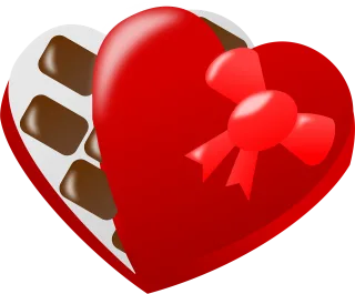 Pralines Heart Love Stickdatei