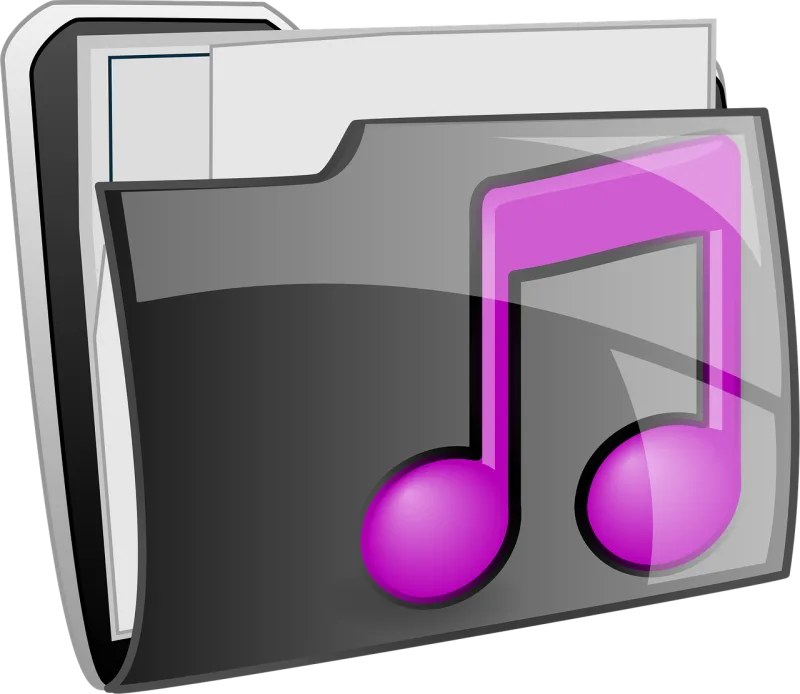 File Folder Gray Stickdatei – Musik