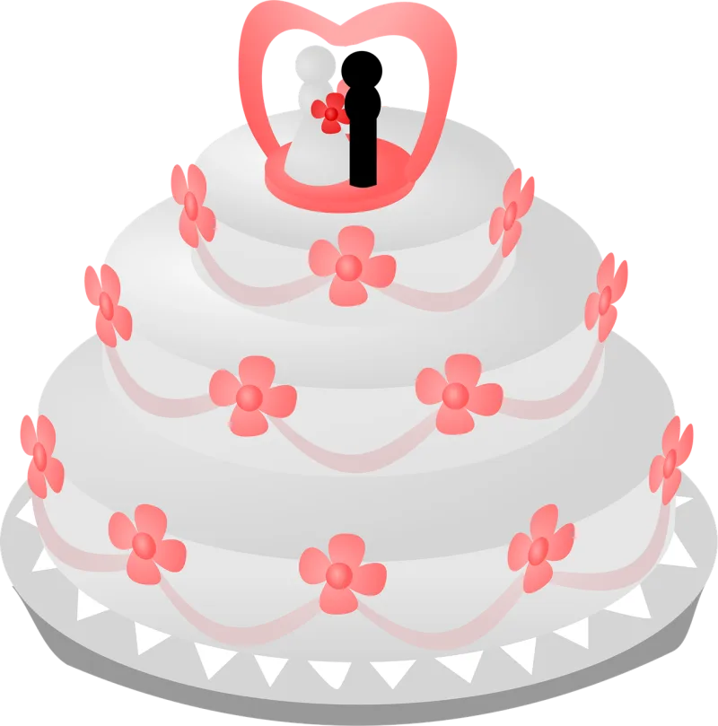 Wedding cake Wedding Cake Stickdatei – Herzen & Liebe